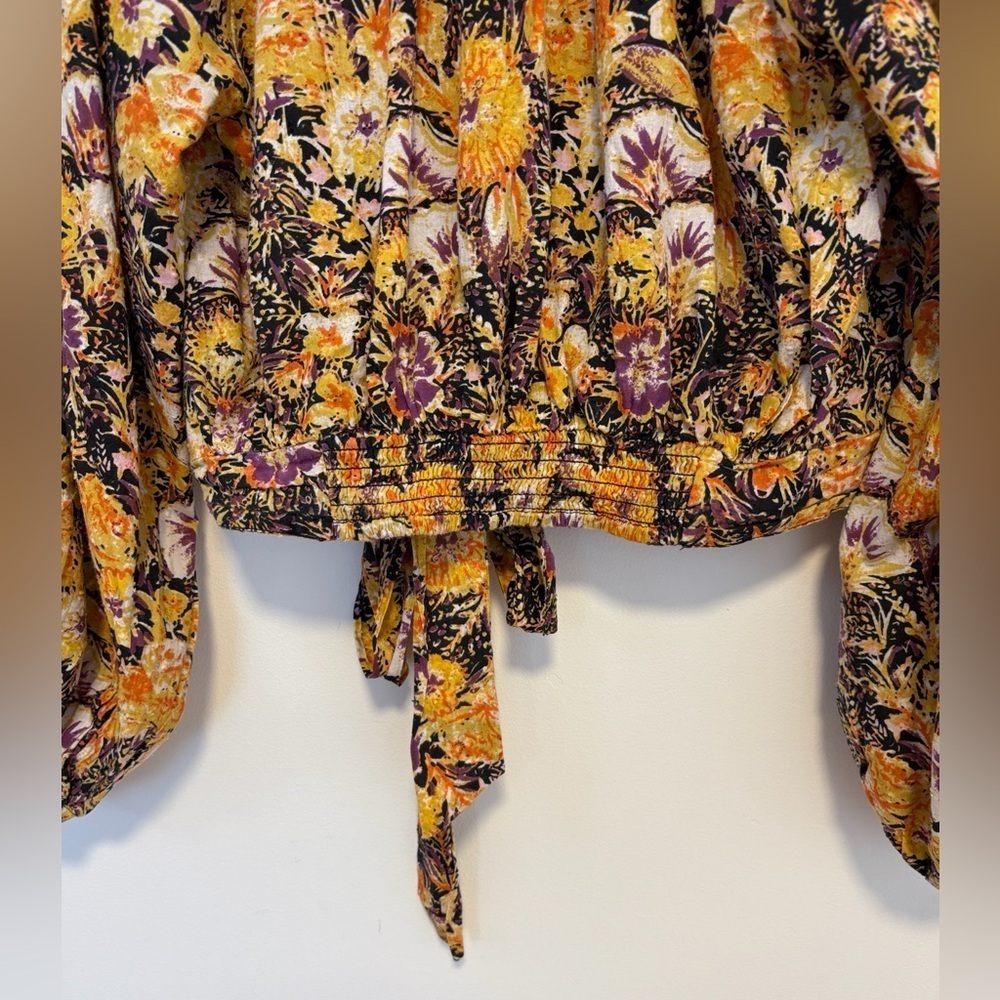 Free people party playlist wrap blouse, sz : small - Picture 7 of 15